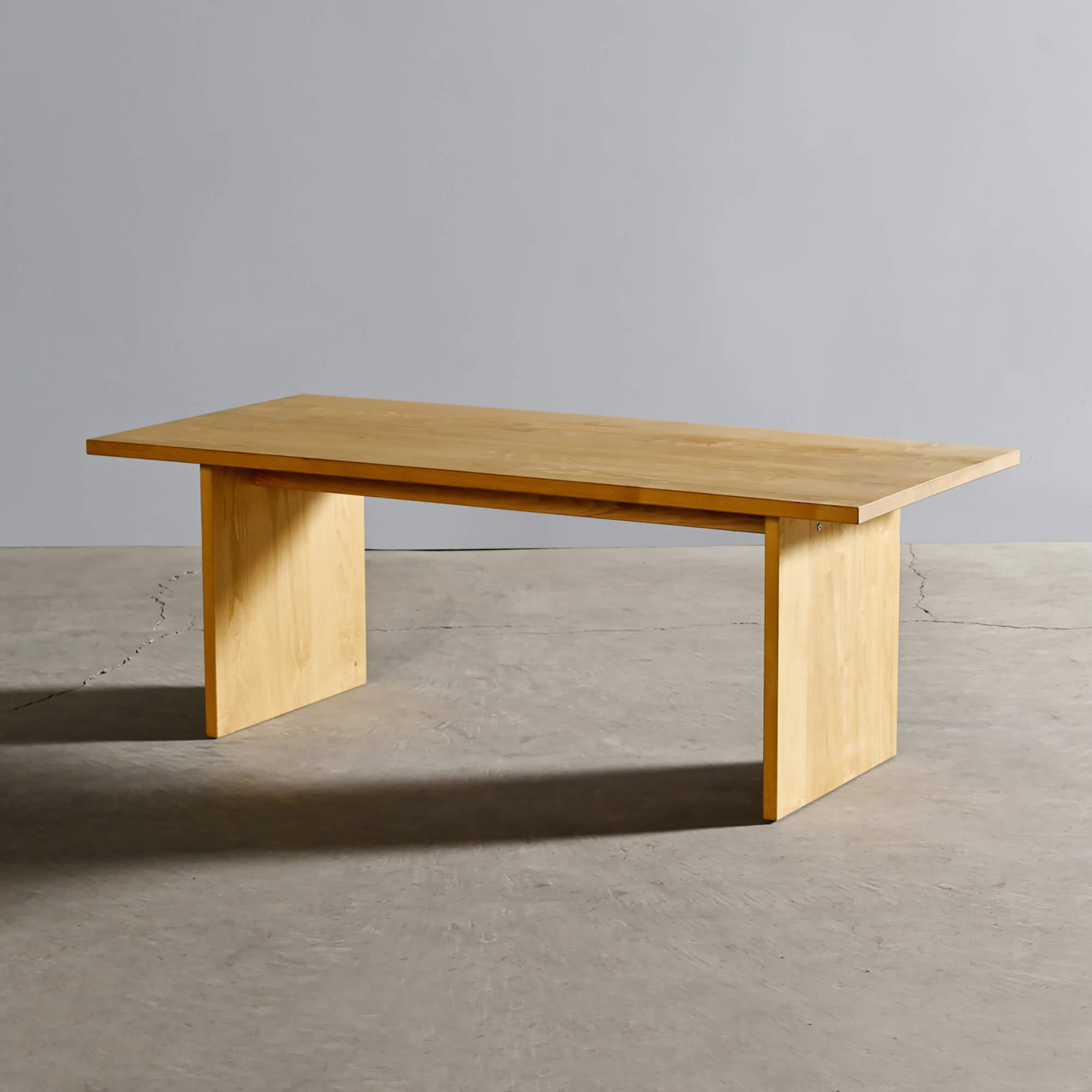 長方形テーブル／面材脚